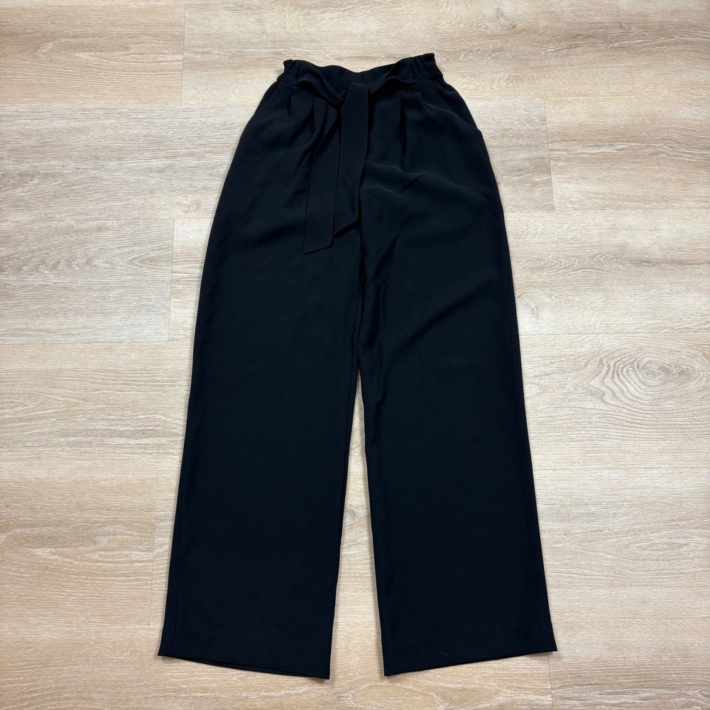 Lululemon Wide Leg High Rise Paperbag Waist Pants Women's 4‎ Color Black